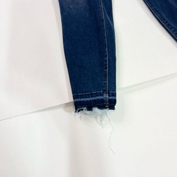 Spanx by Sara Blakely Jeans Womens Large Blue Dark-Wash Mid-Rise Skinny Fit - Picture 4 of 12